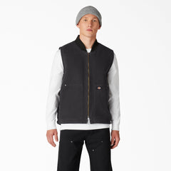 Stonewashed Duck High Pile Fleece Lined Vest | Dickies