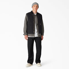 Stonewashed Duck High Pile Fleece Lined Vest | Dickies