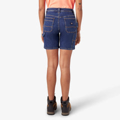 Women’s Relaxed Fit Denim Carpenter Shorts, 7" | Dickies
