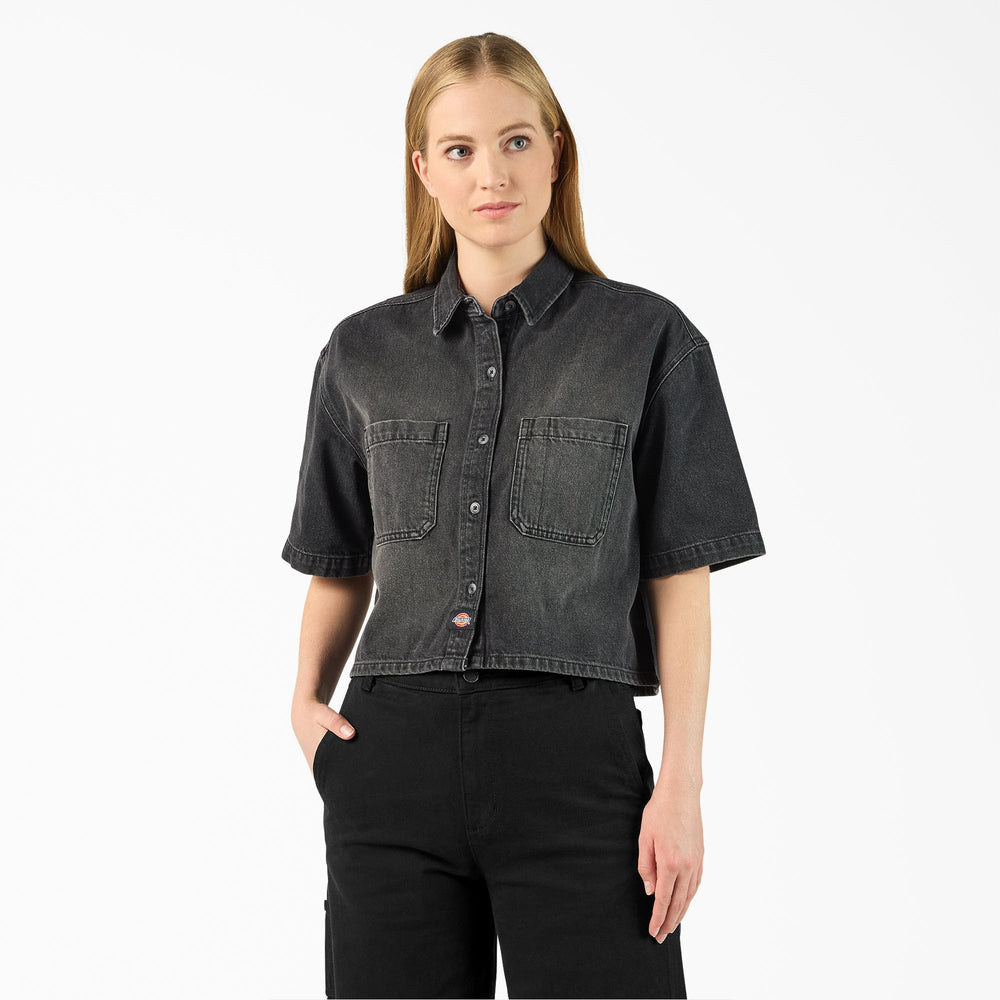 Women's Cropped Denim Work Shirt | Dickies
