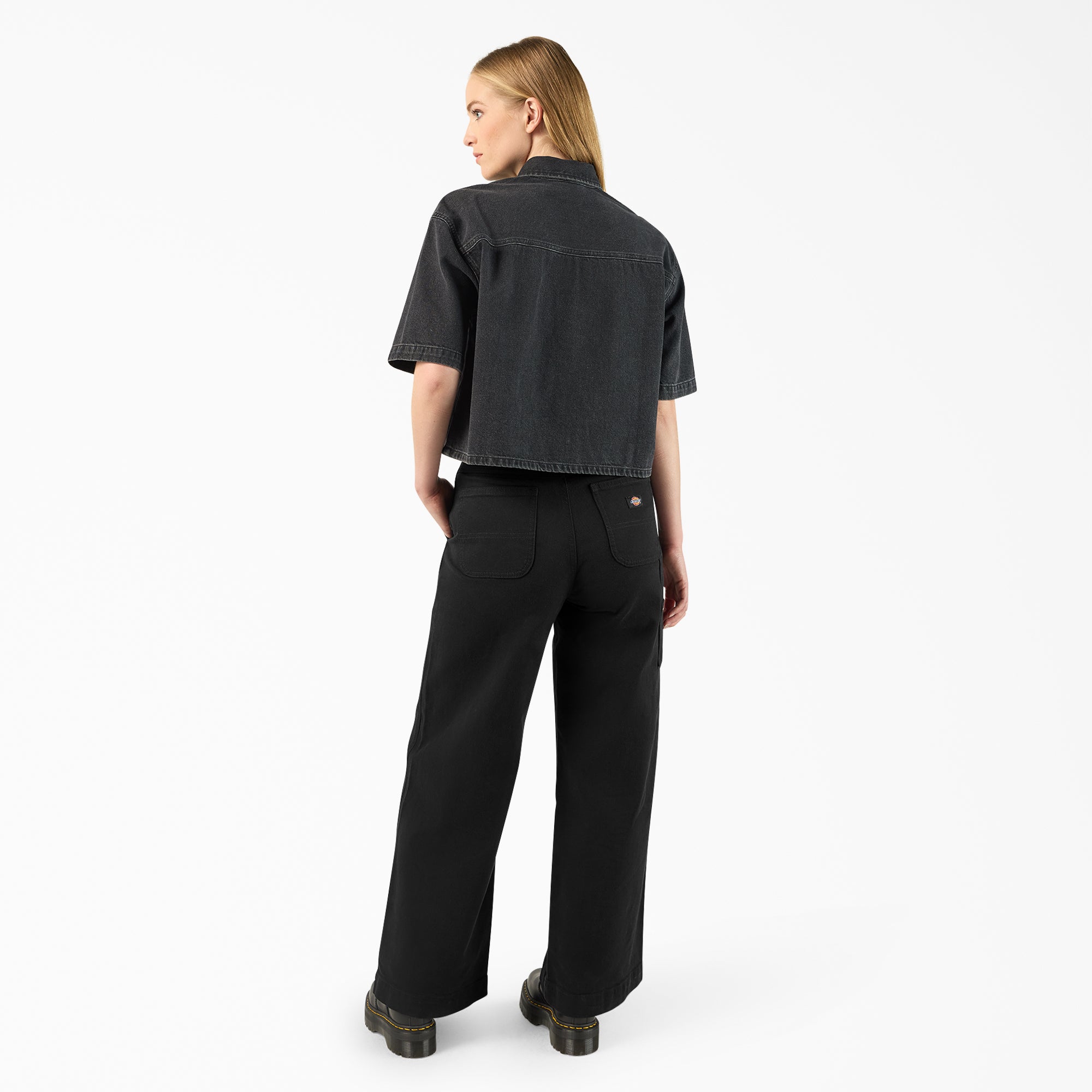 Women's Cropped Denim Work Shirt | Dickies