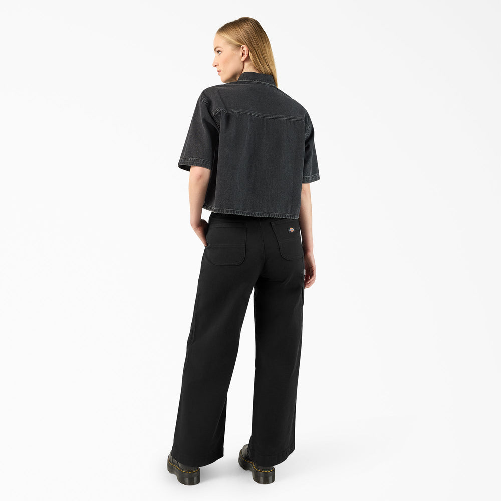 Women's Cropped Denim Work Shirt | Dickies