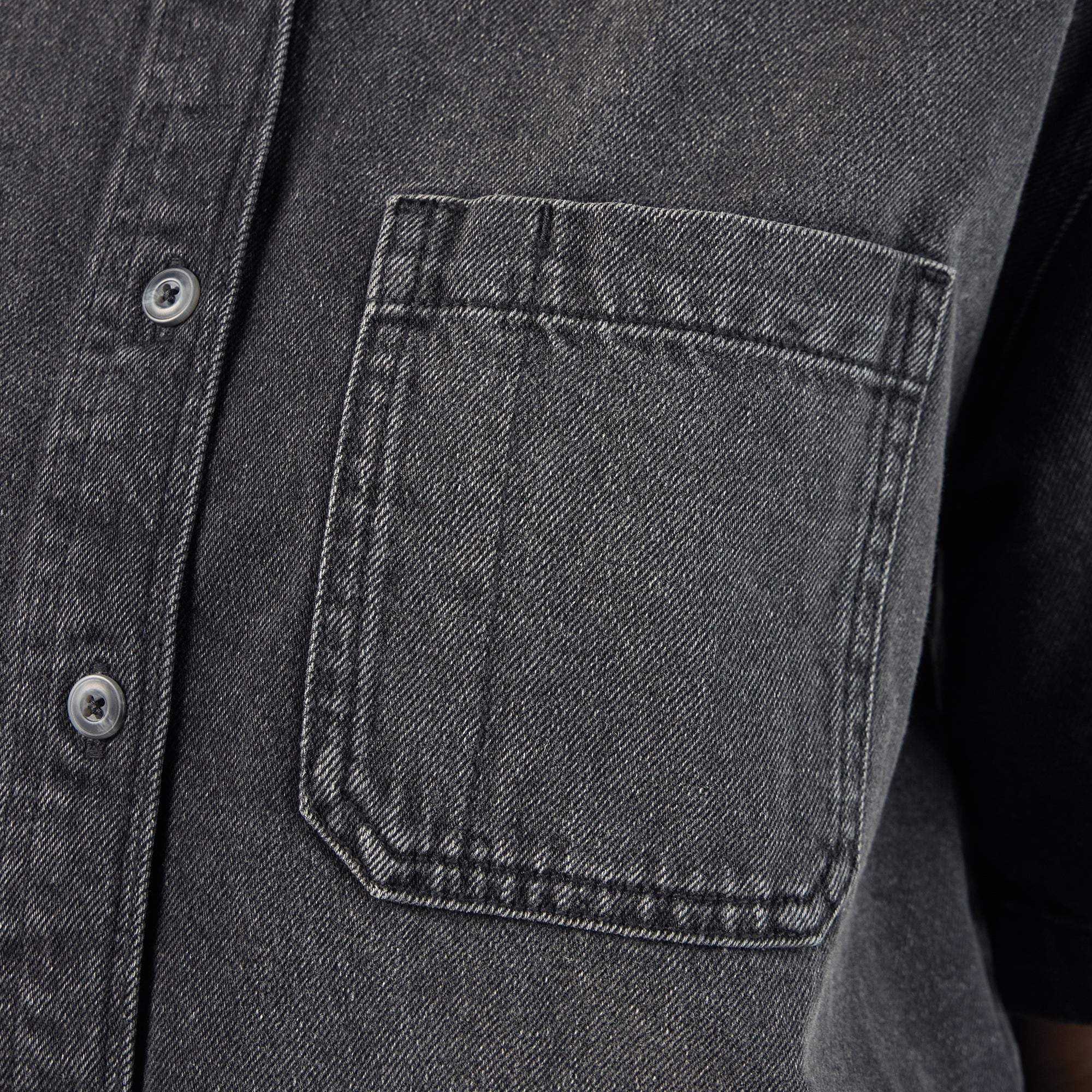Women's Cropped Denim Work Shirt | Dickies