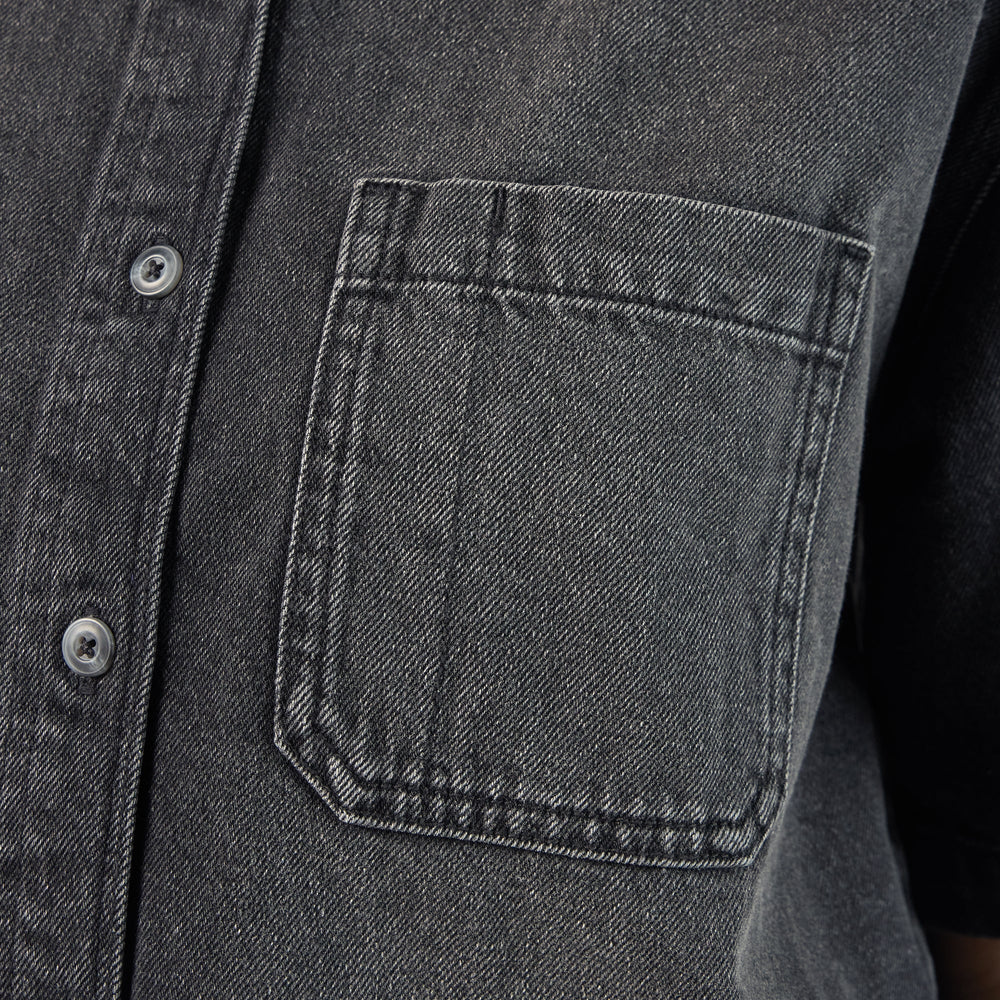 Women's Cropped Denim Work Shirt | Dickies