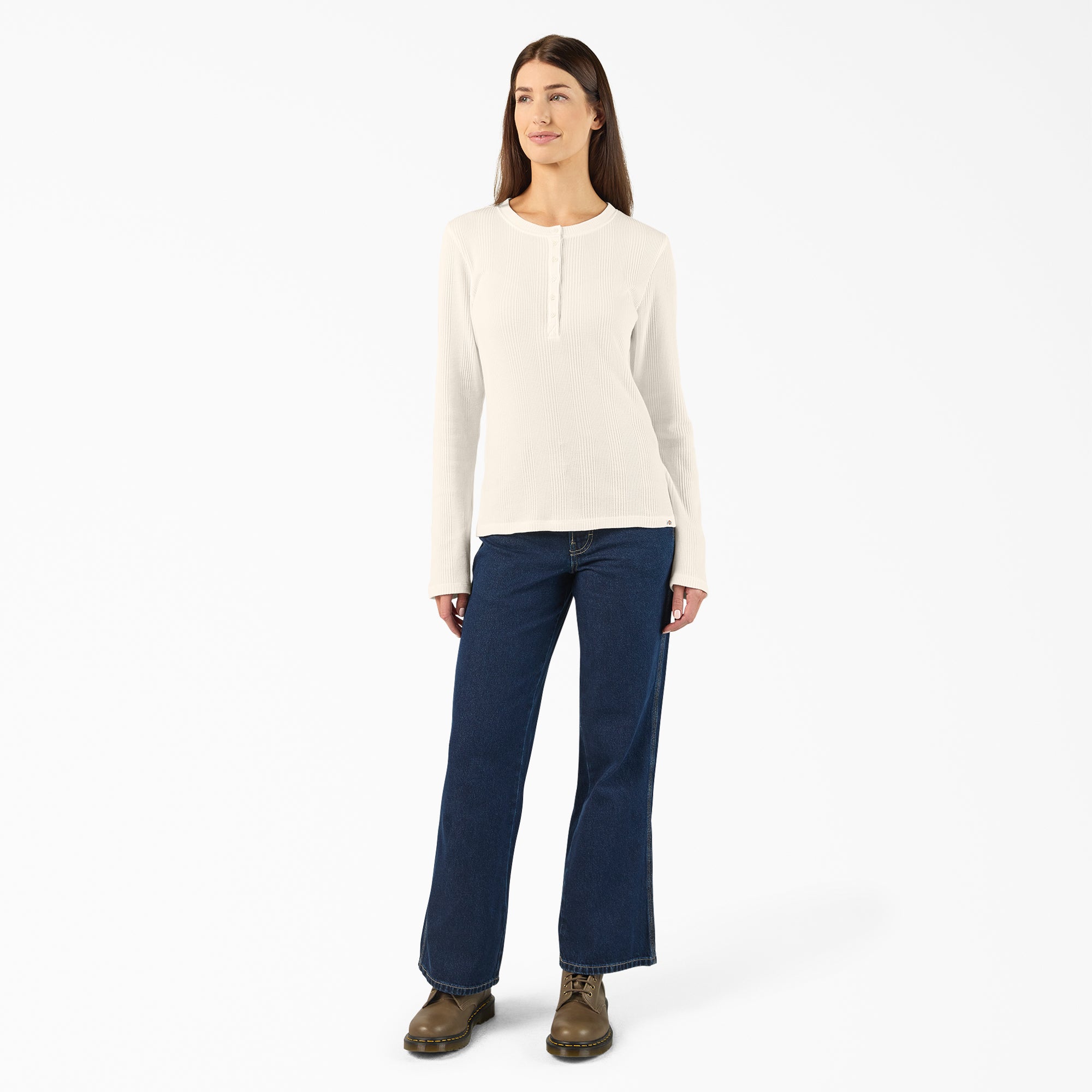 Women’s Crewneck Henley Shirt | Dickies