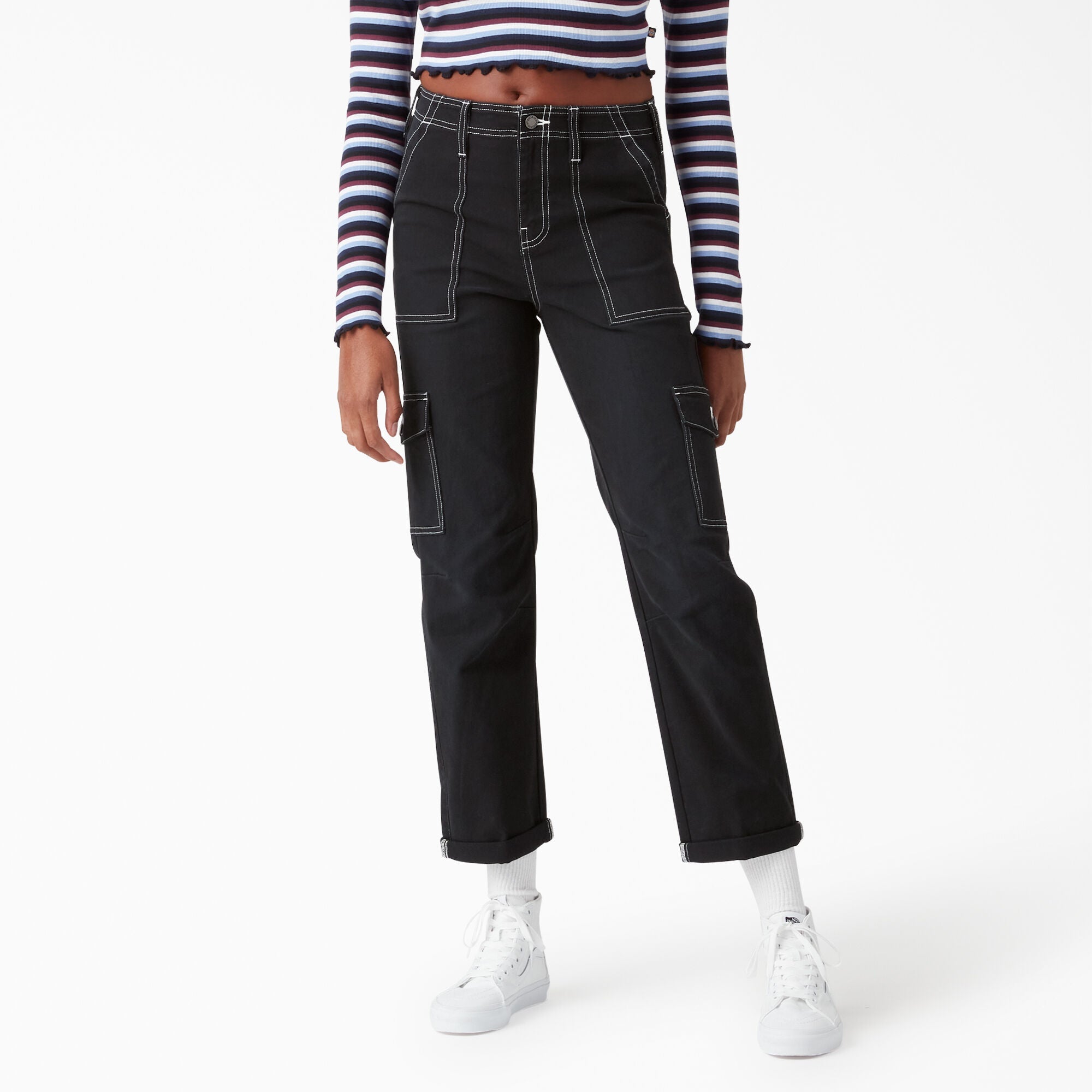 Women's Skinny Fit Cuffed Cargo Pants | Dickies