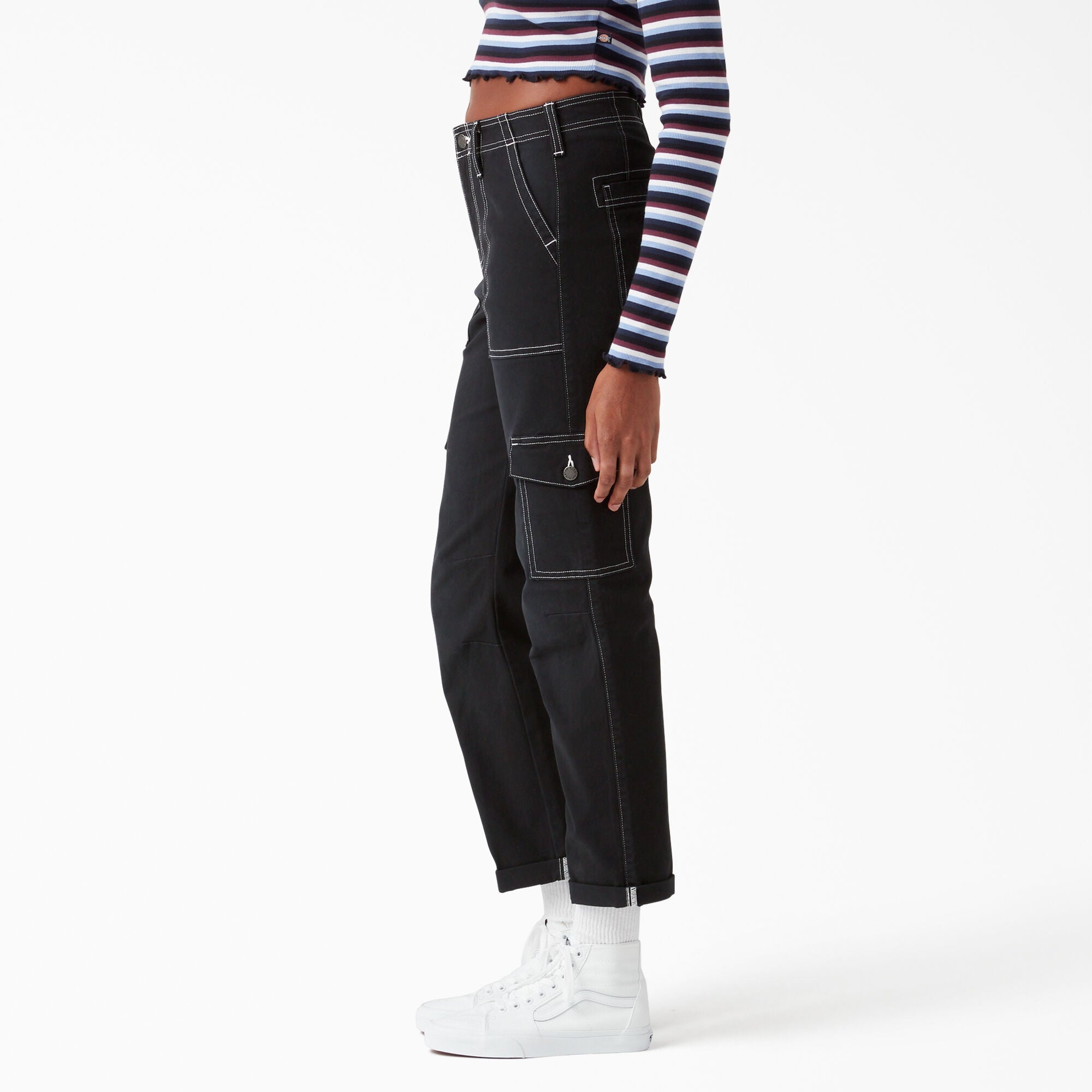 Women's Skinny Fit Cuffed Cargo Pants | Dickies