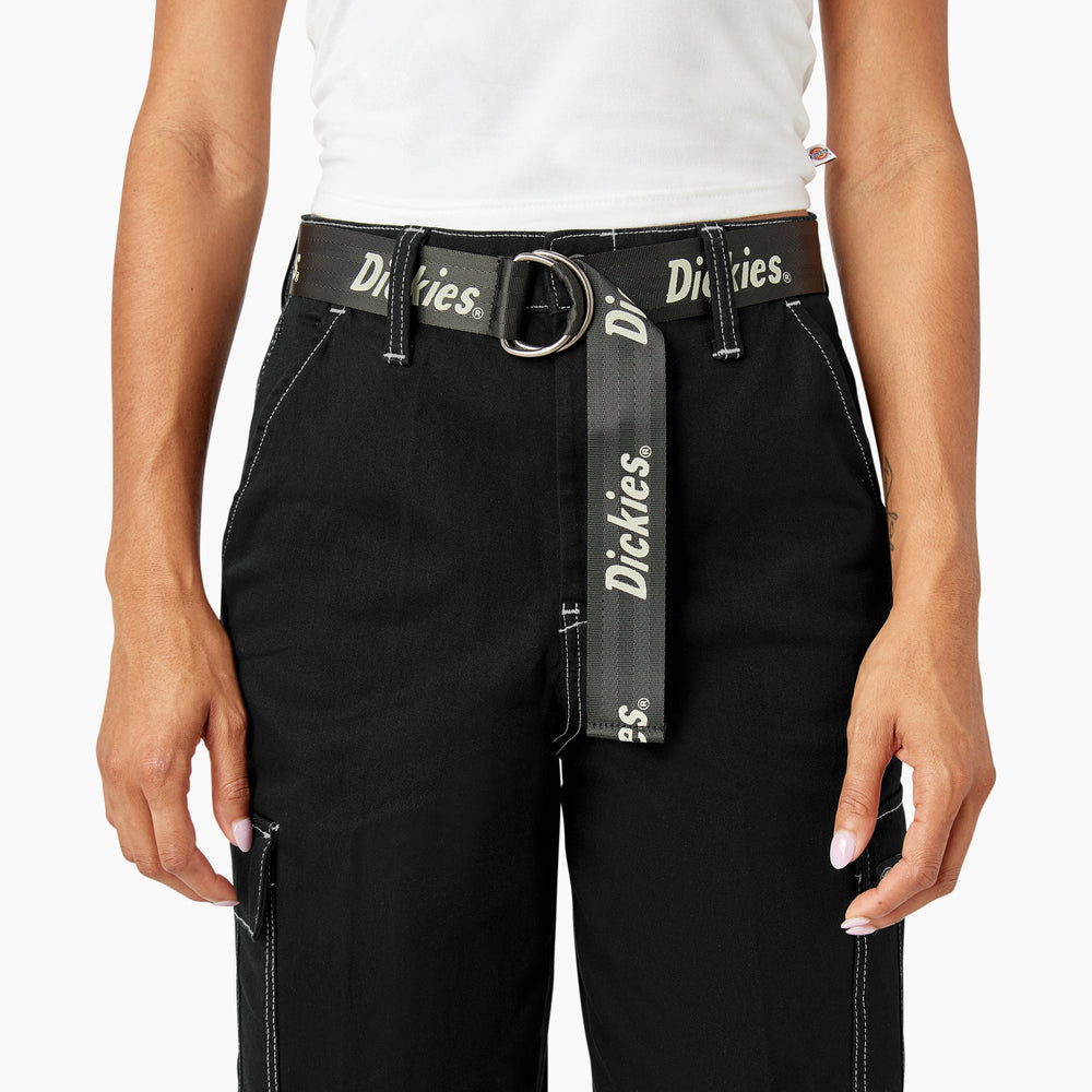 Women's Relaxed Fit Contrast Stitch Cropped Cargo Pants | Dickies