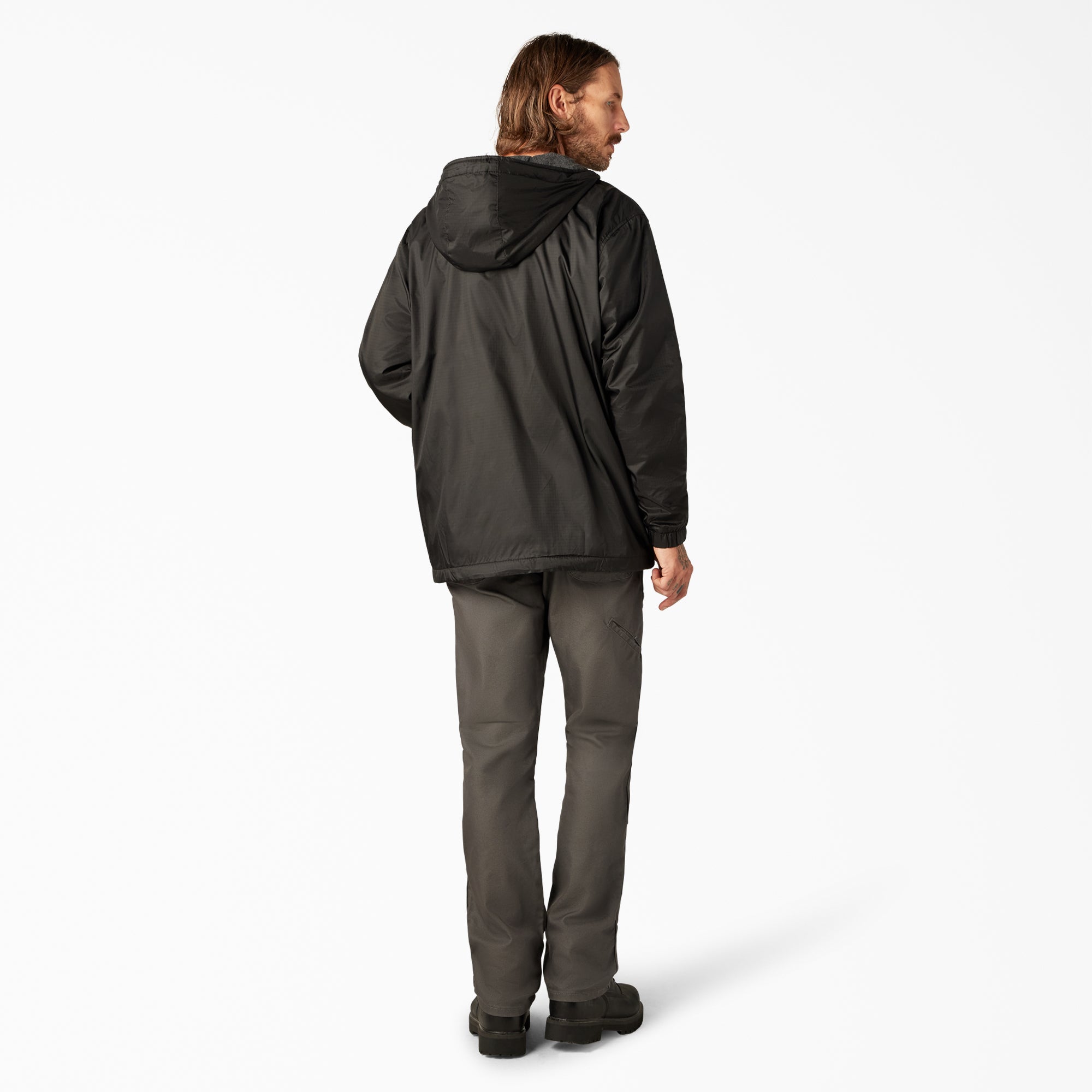 Fleece Lined Nylon Hooded Jacket | Dickies