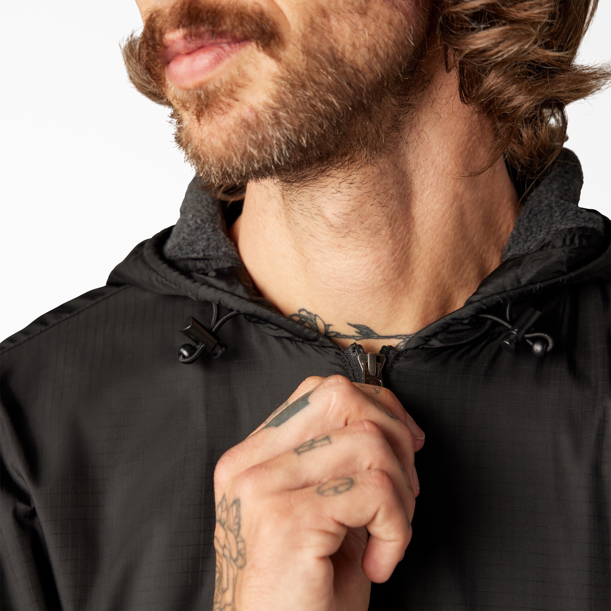 Fleece Lined Nylon Hooded Jacket | Dickies