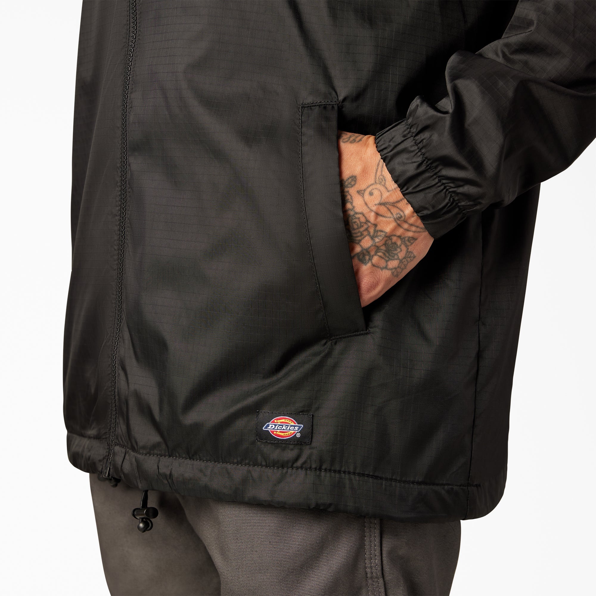 Fleece Lined Nylon Hooded Jacket | Dickies