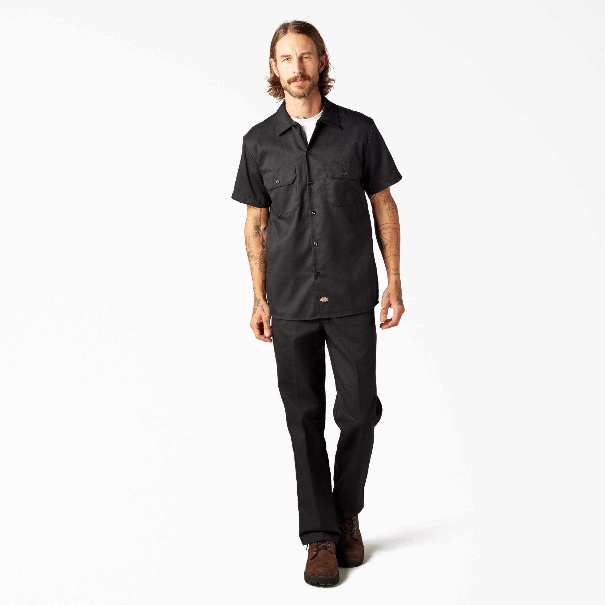 FLEX Slim Fit Short Sleeve Work Shirt | Dickies