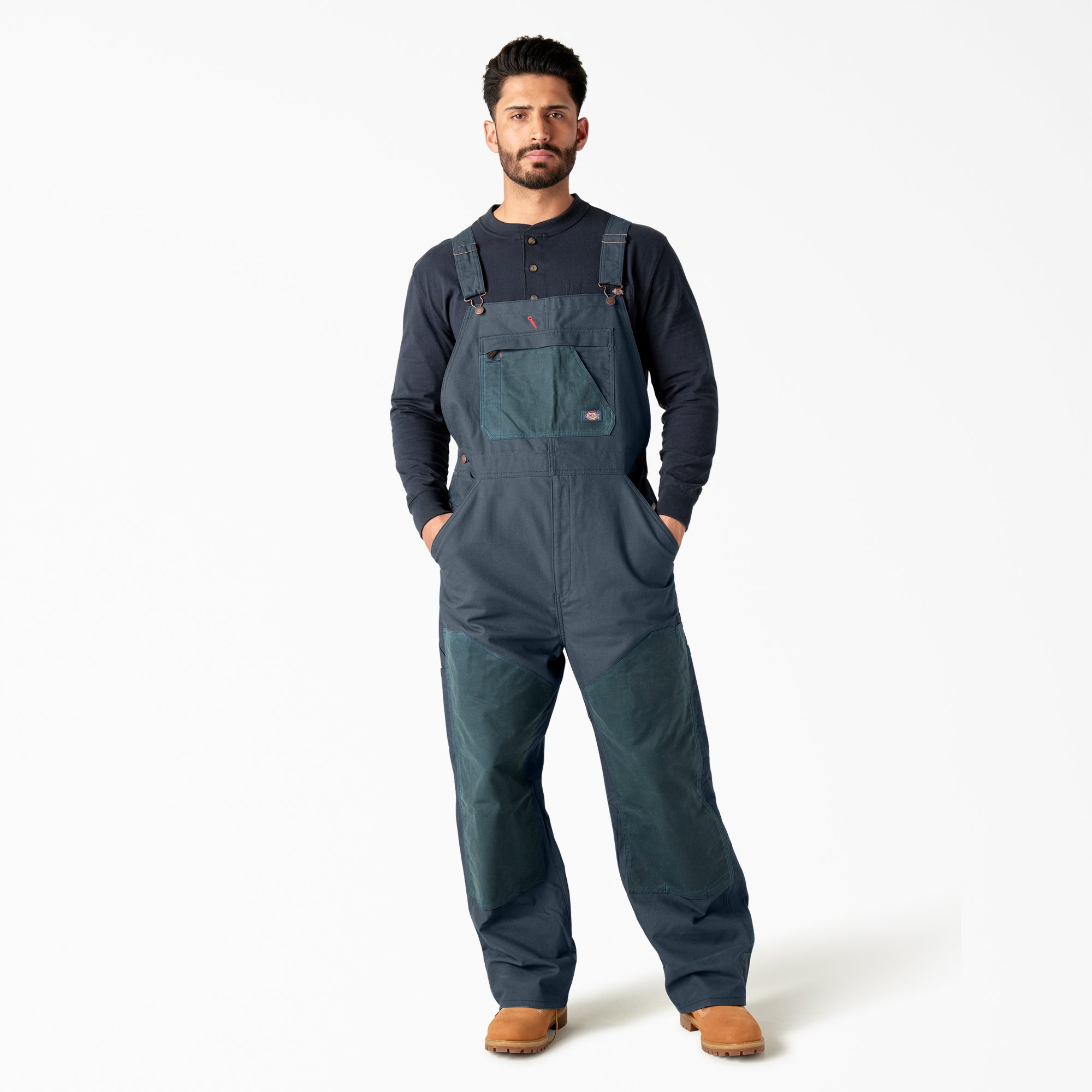 Waxed Canvas Double Front Bib Overalls | Dickies