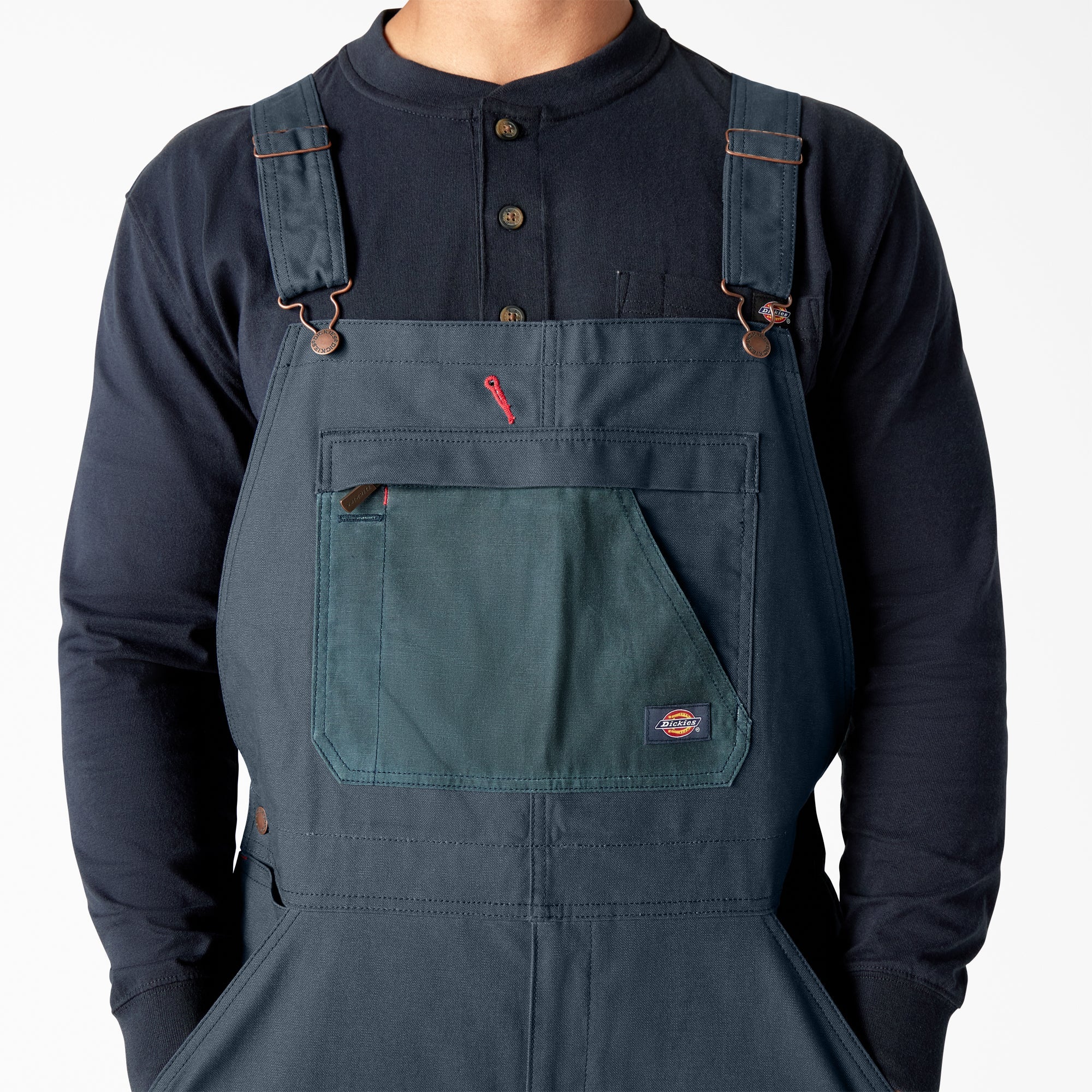 Waxed Canvas Double Front Bib Overalls | Dickies