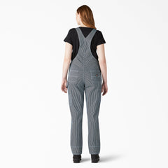 Women's Hickory Stripe Boyfriend Fit Bib Overalls | Dickies