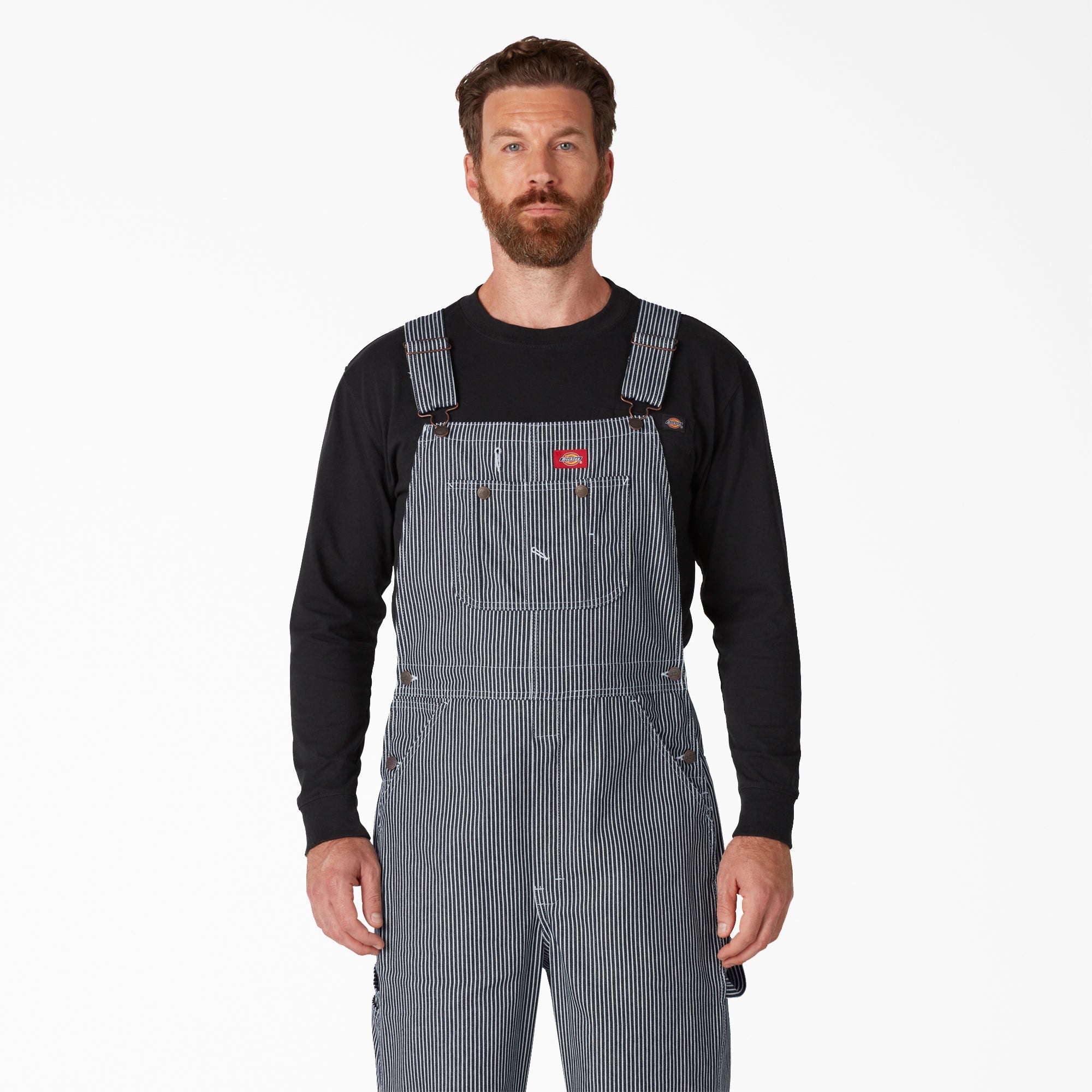 Hickory Stripe Bib Overalls | Dickies