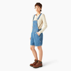 Women's Relaxed Fit Bib Shortalls, 7" | Dickies