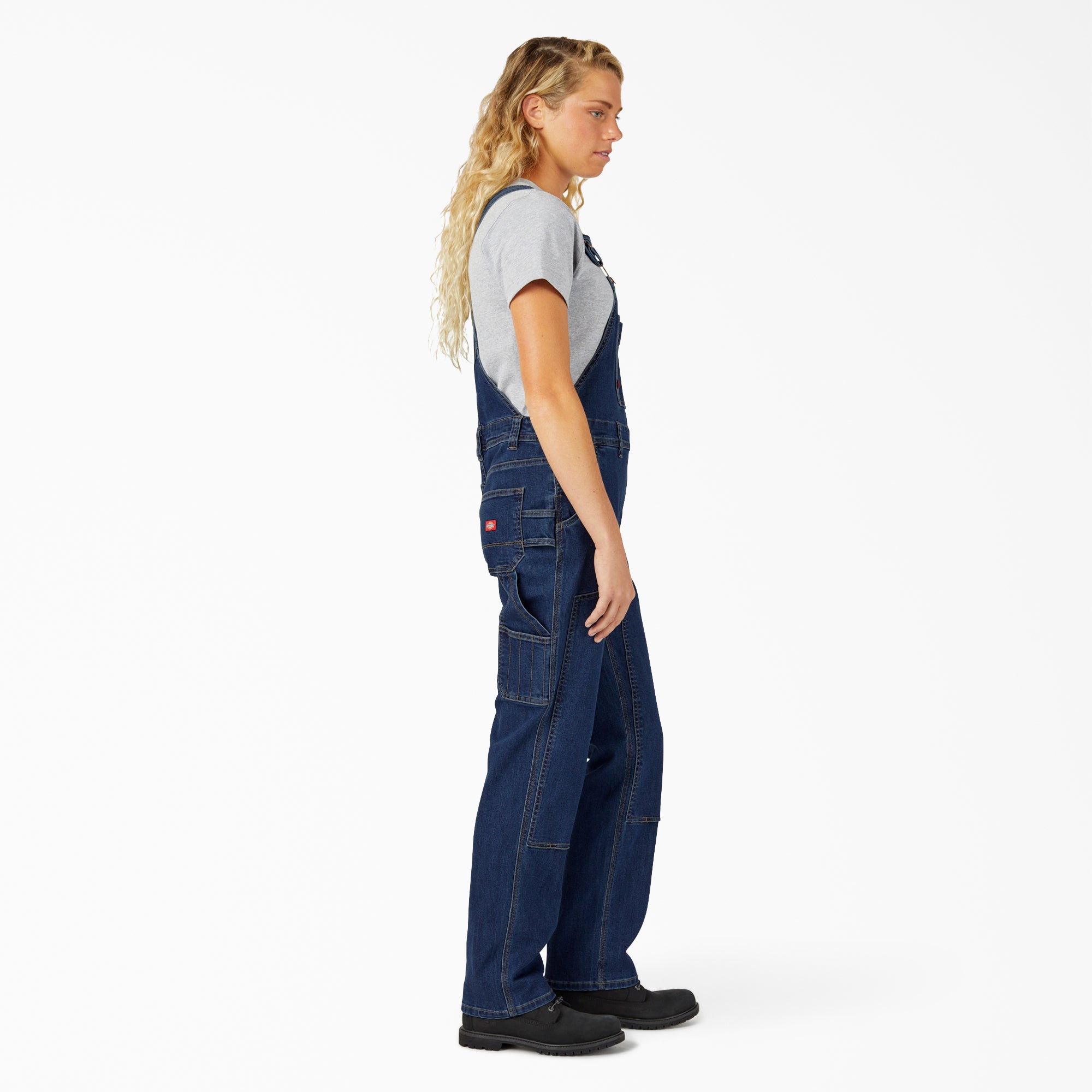 Women's Straight Fit Denim Double Front Bib Overalls | Dickies
