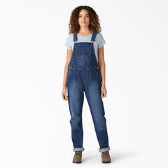 Women's Denim Boyfriend Fit Bib Overalls | Dickies