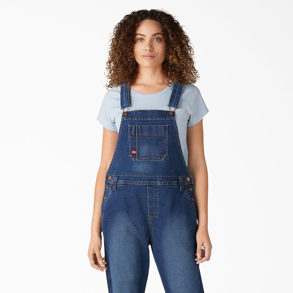 Women's Denim Boyfriend Fit Bib Overalls | Dickies