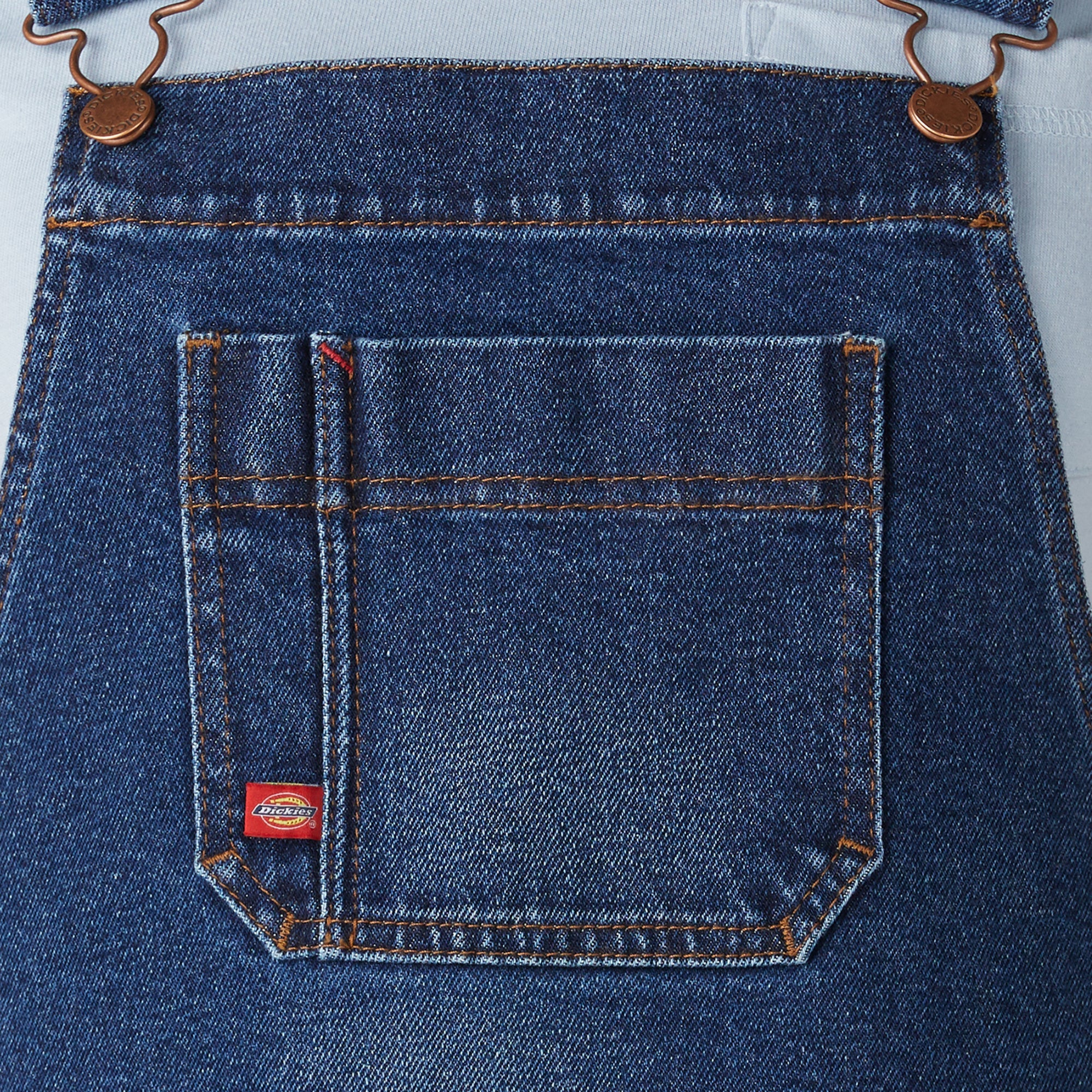 Women's Denim Boyfriend Fit Bib Overalls | Dickies
