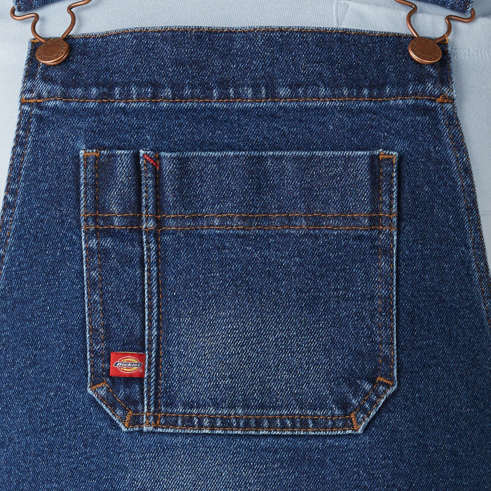 Women's Denim Boyfriend Fit Bib Overalls | Dickies