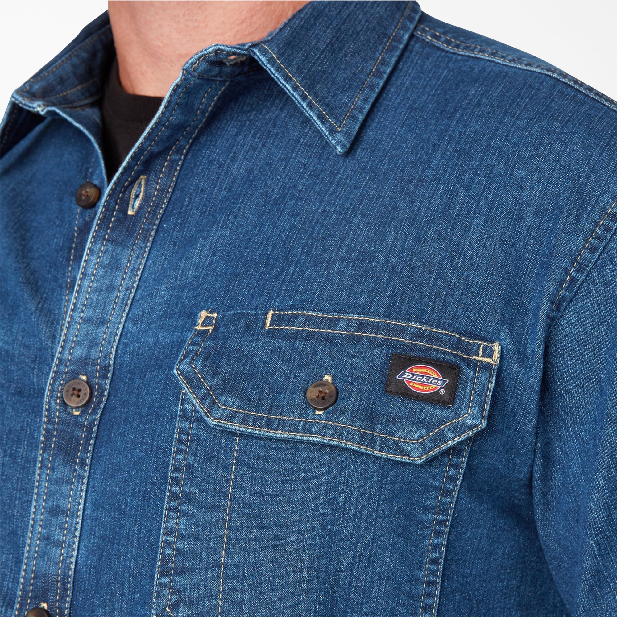 FLEX Denim Long Sleeve Shirt | Dickies