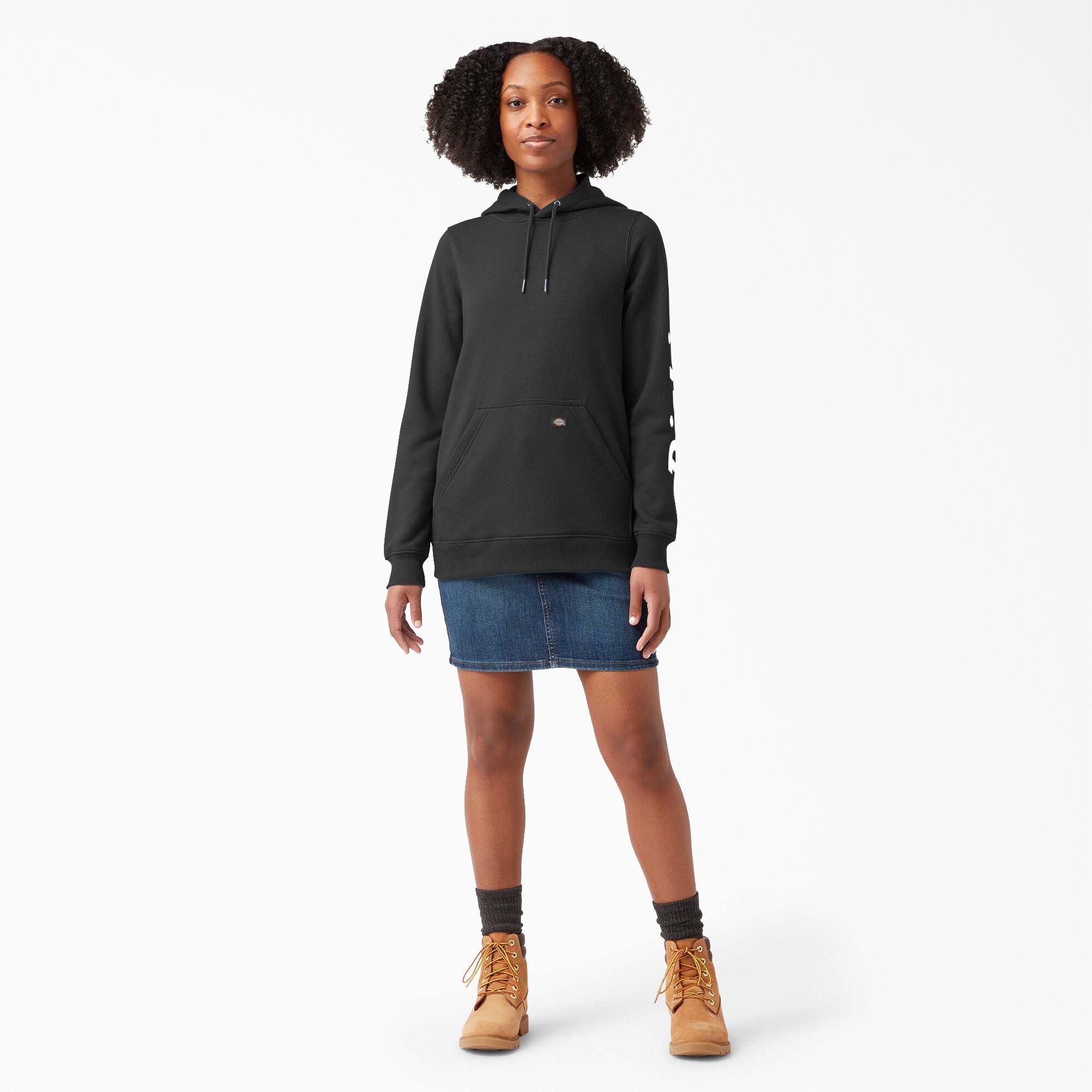 Women's Water Repellent Sleeve Logo Hoodie | Dickies