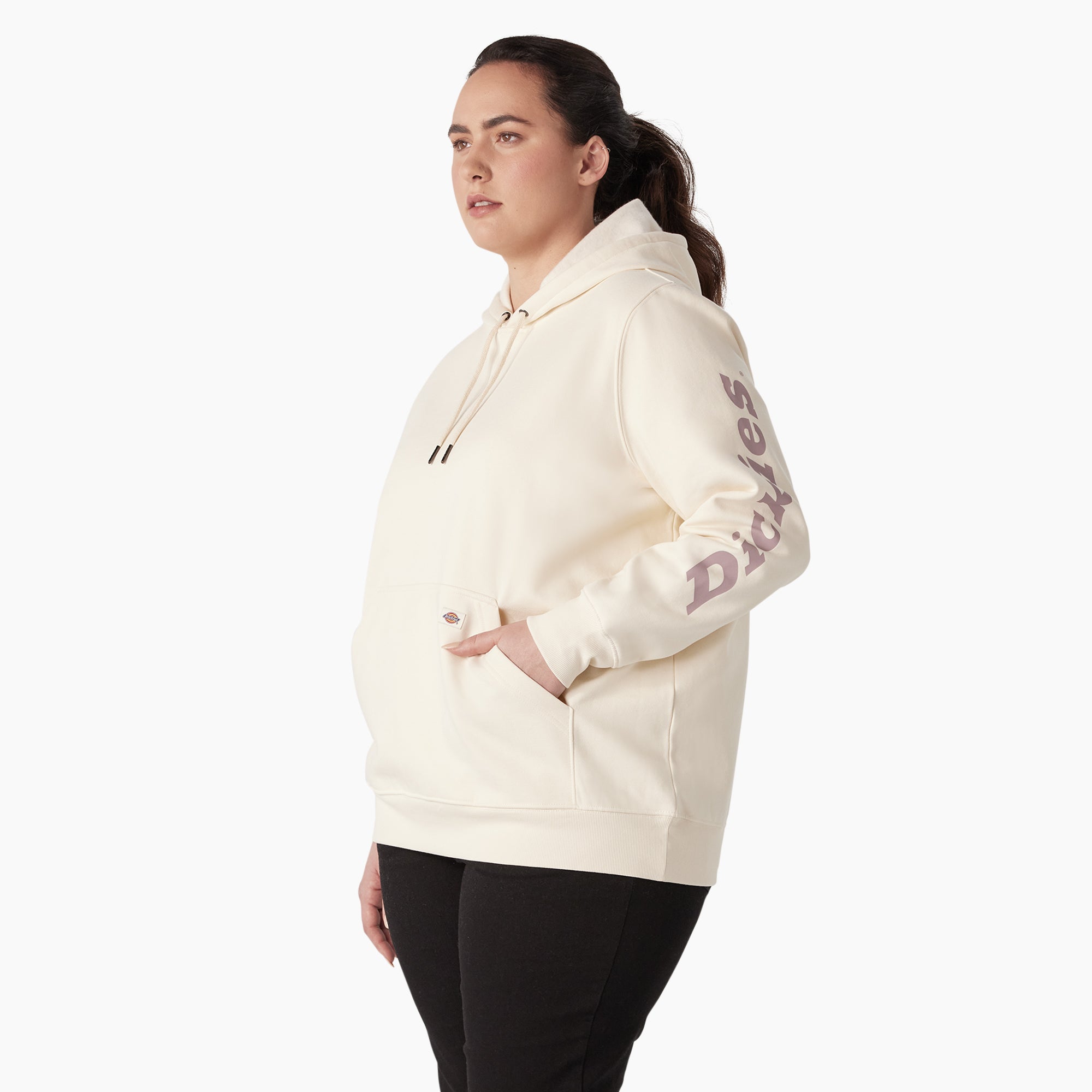 Women's Plus Water Repellent Sleeve Logo Hoodie | Dickies