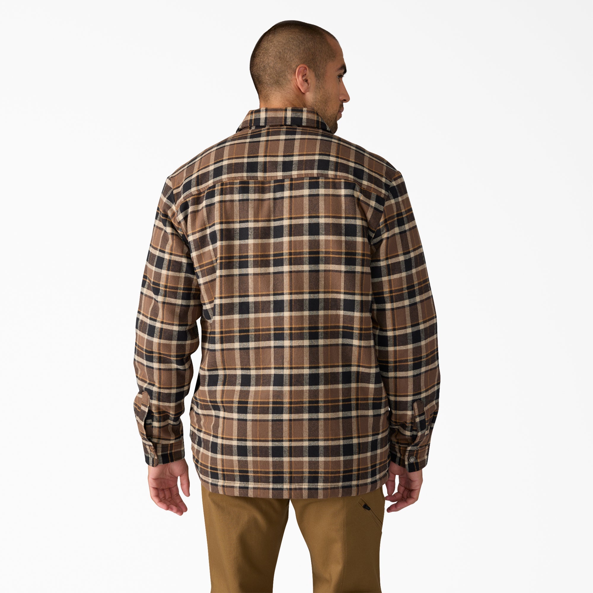 Water Repellent Fleece-Lined Flannel Shirt Jacket | Dickies