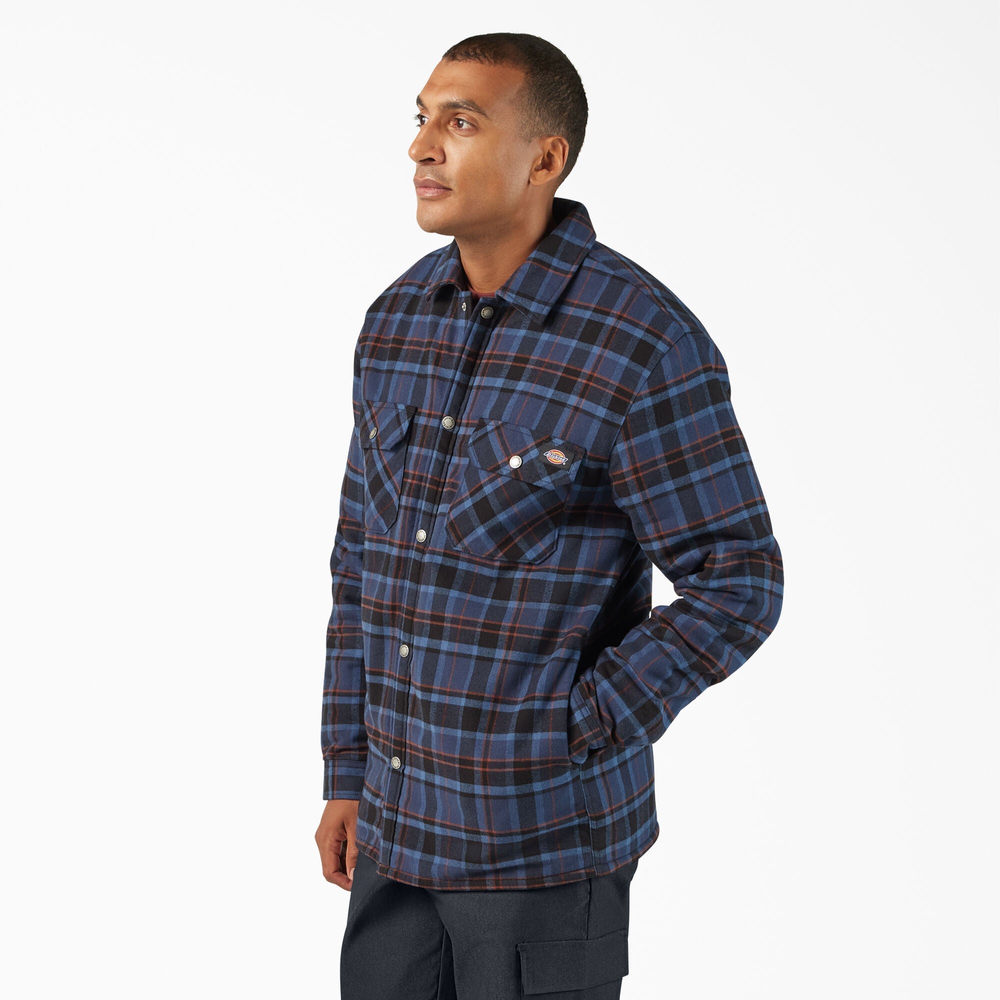 Water Repellent Fleece-Lined Flannel Shirt Jacket | Dickies