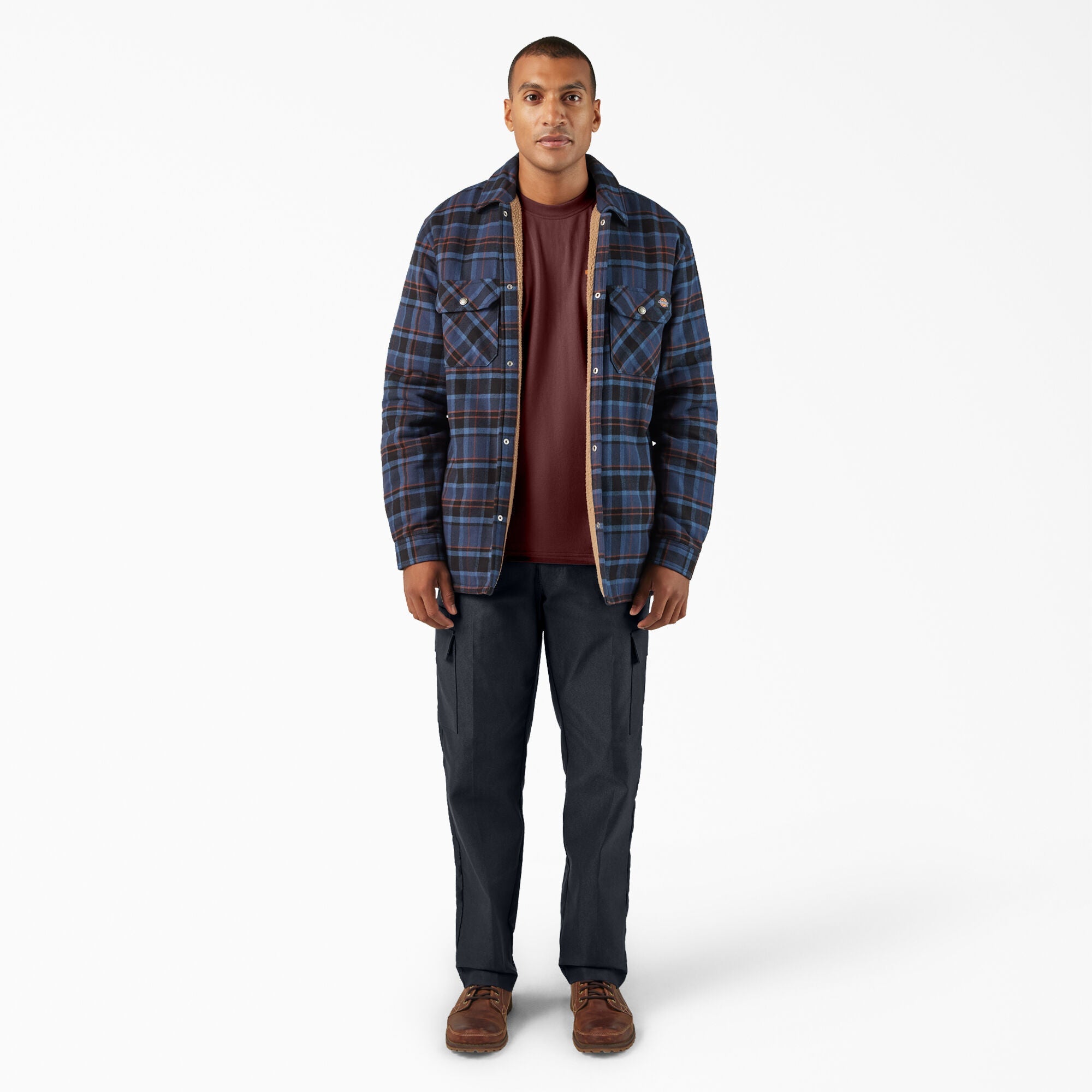 Water Repellent Fleece-Lined Flannel Shirt Jacket | Dickies