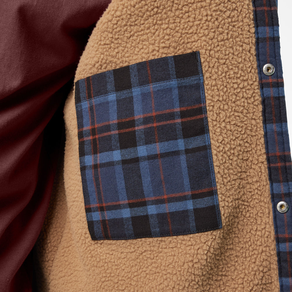 Water Repellent Fleece-Lined Flannel Shirt Jacket | Dickies