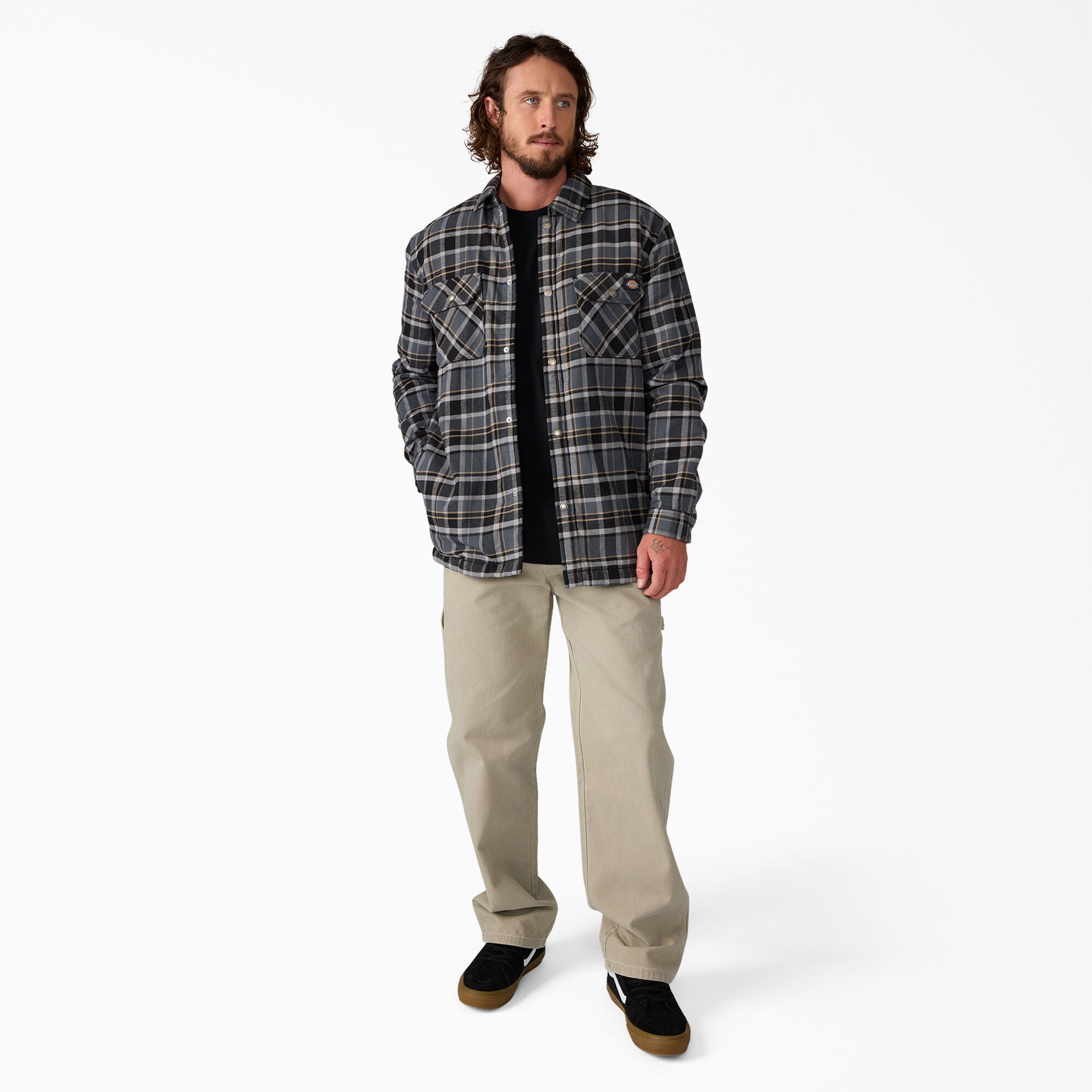 Water Repellent Fleece-Lined Flannel Shirt Jacket | Dickies