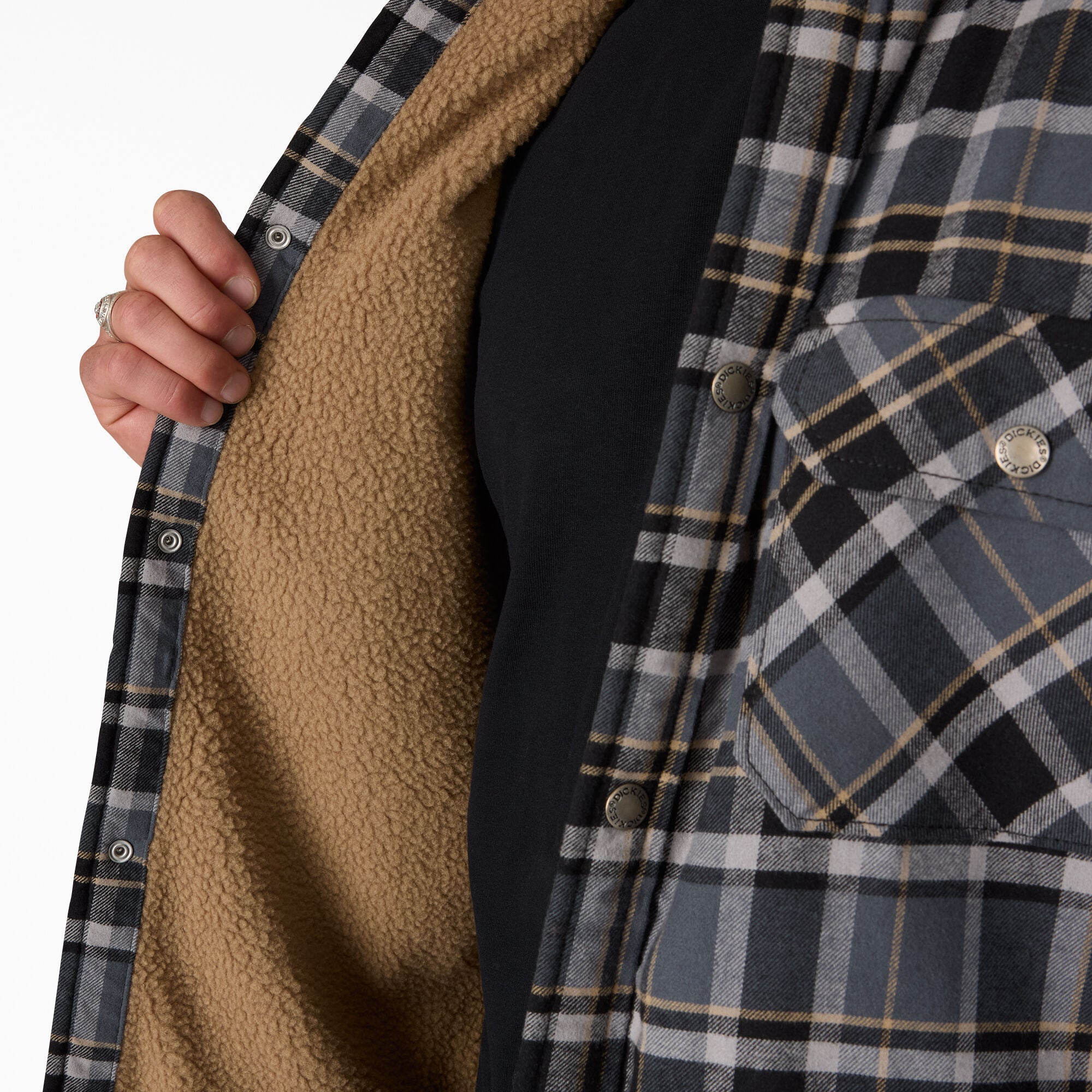 Water Repellent Fleece-Lined Flannel Shirt Jacket | Dickies