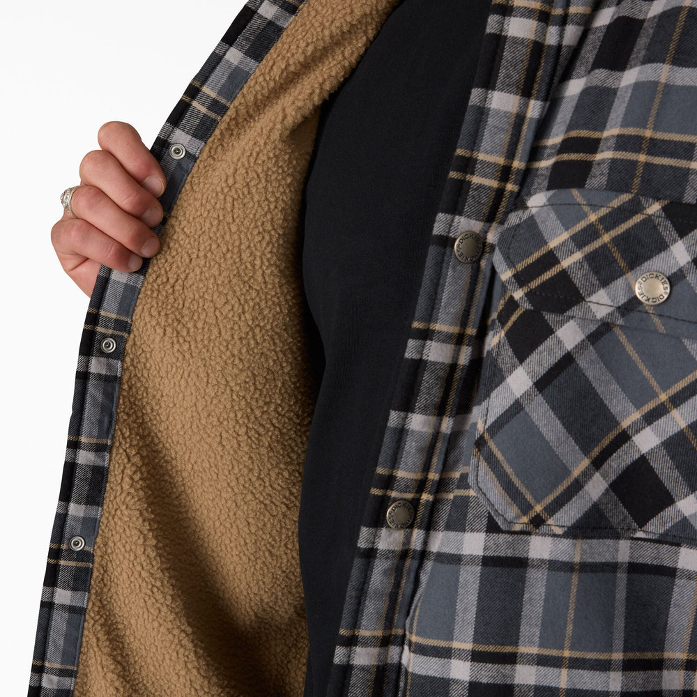 Water Repellent Fleece-Lined Flannel Shirt Jacket | Dickies