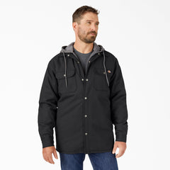 Water Repellent Duck Hooded Shirt Jacket | Dickies