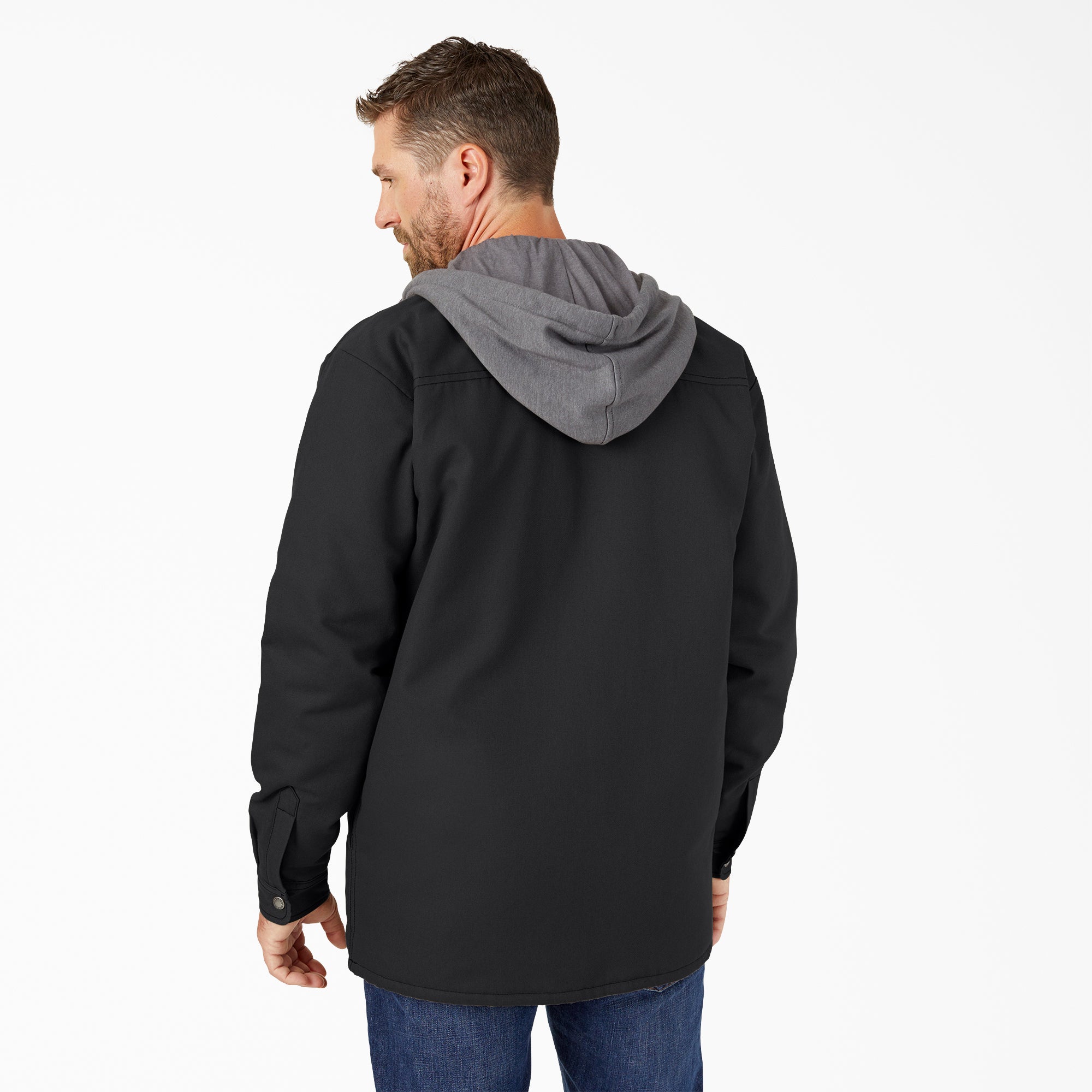 Water Repellent Duck Hooded Shirt Jacket | Dickies