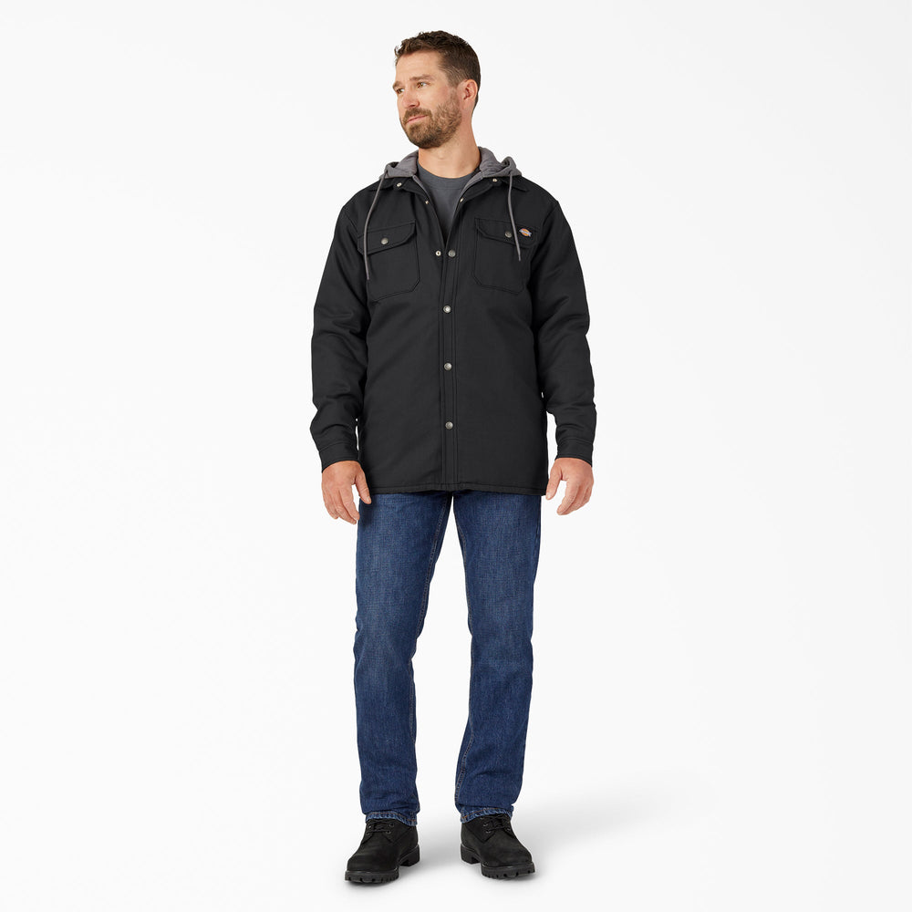 Water Repellent Duck Hooded Shirt Jacket | Dickies