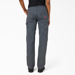 Women's FLEX Relaxed Fit Hickory Stripe Carpenter Pants | Dickies
