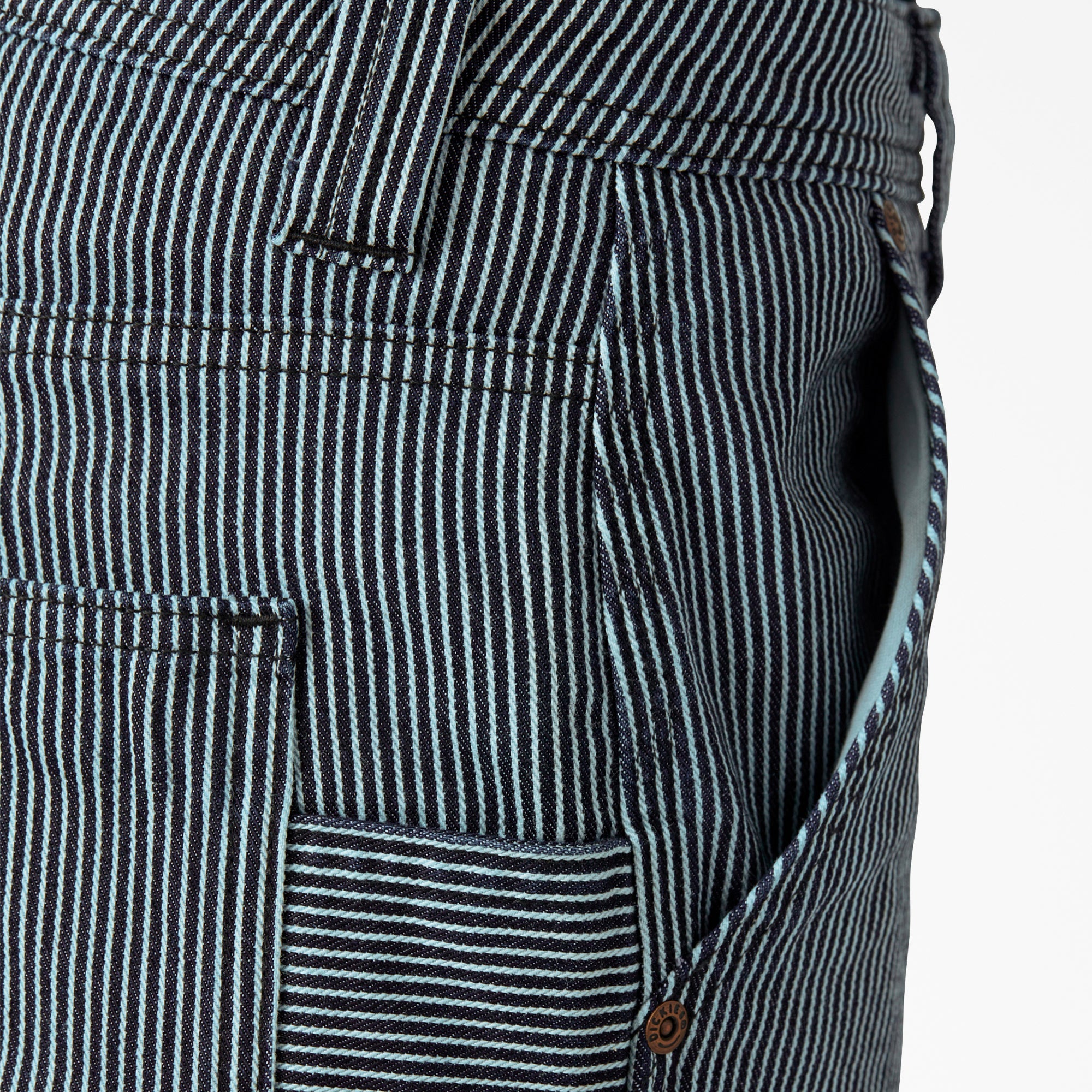 Women's FLEX Relaxed Fit Hickory Stripe Carpenter Pants | Dickies