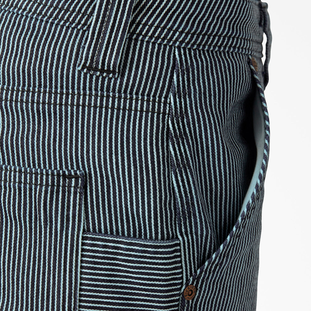 Women's FLEX Relaxed Fit Hickory Stripe Carpenter Pants | Dickies