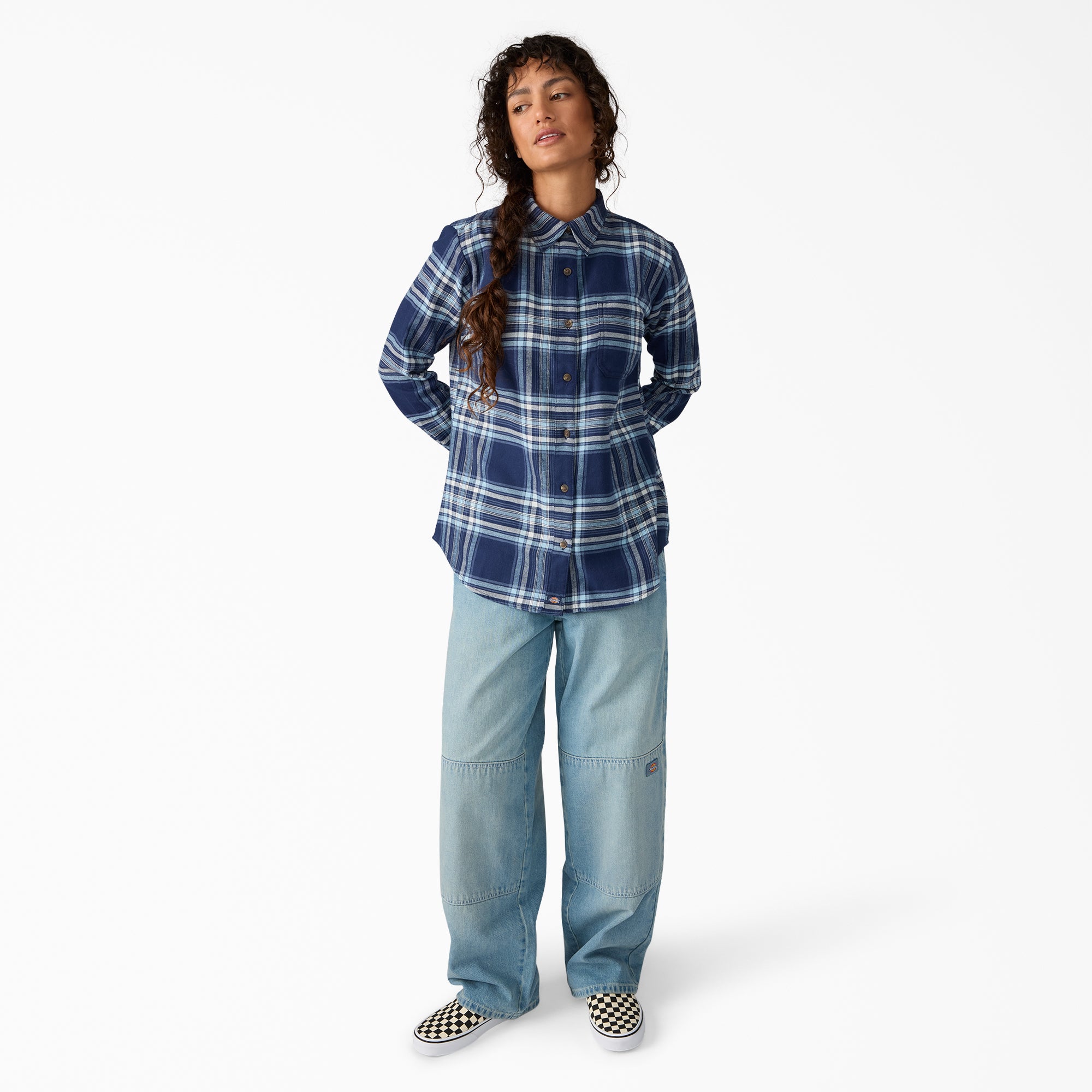 Women's Plaid Flannel Long Sleeve Shirt | Dickies