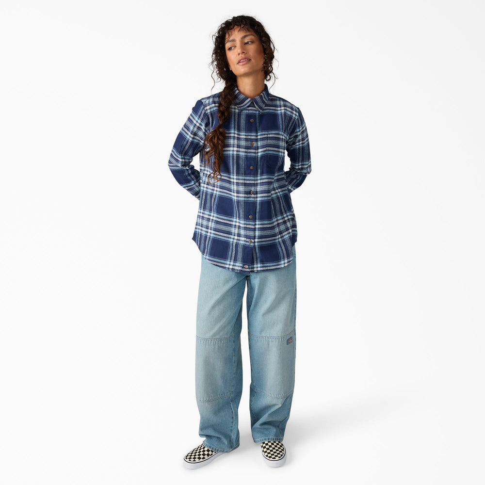 Women's Plaid Flannel Long Sleeve Shirt | Dickies