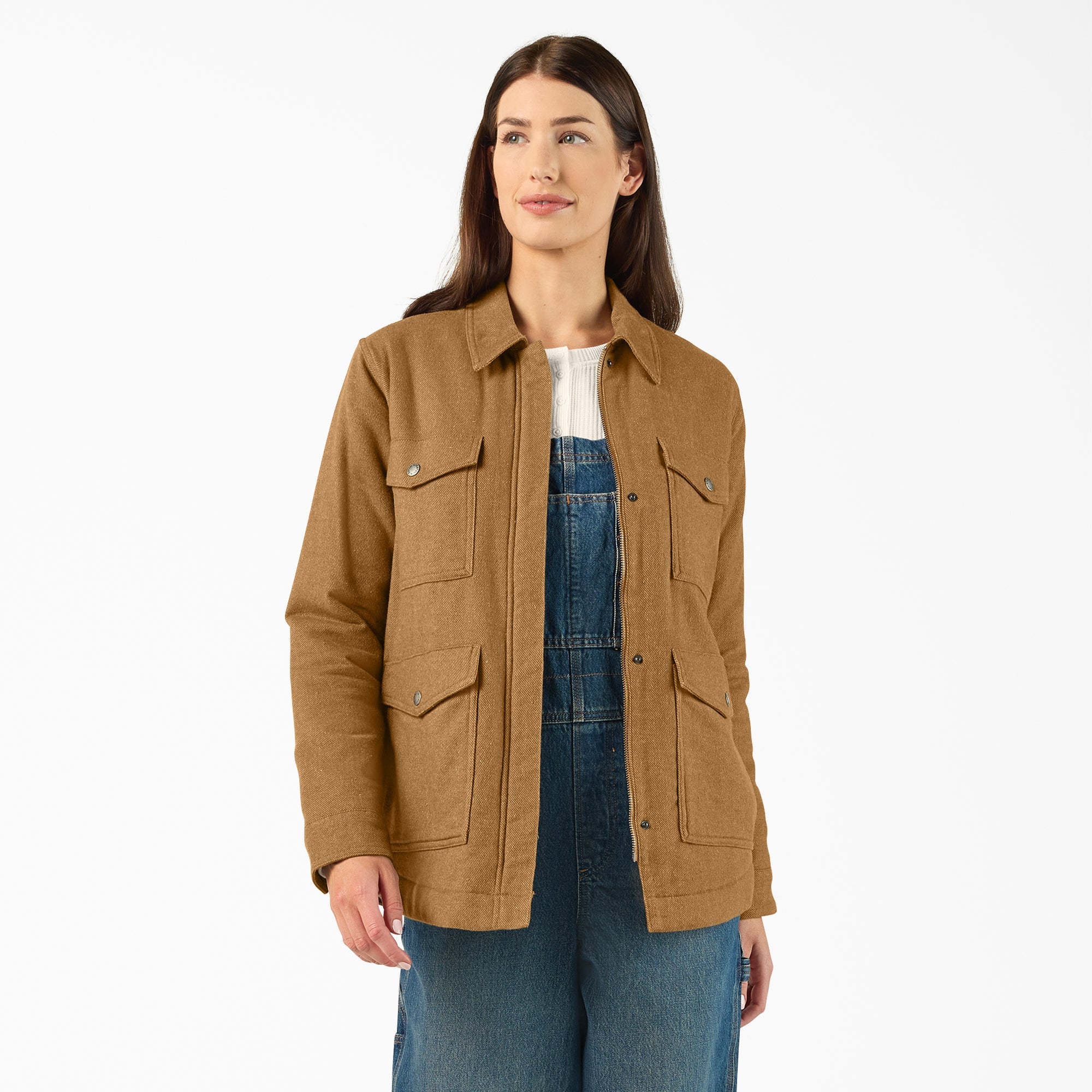 Women’s Fleece Lined Flannel Chore Coat | Dickies