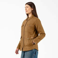 Women’s Fleece Lined Flannel Chore Coat | Dickies