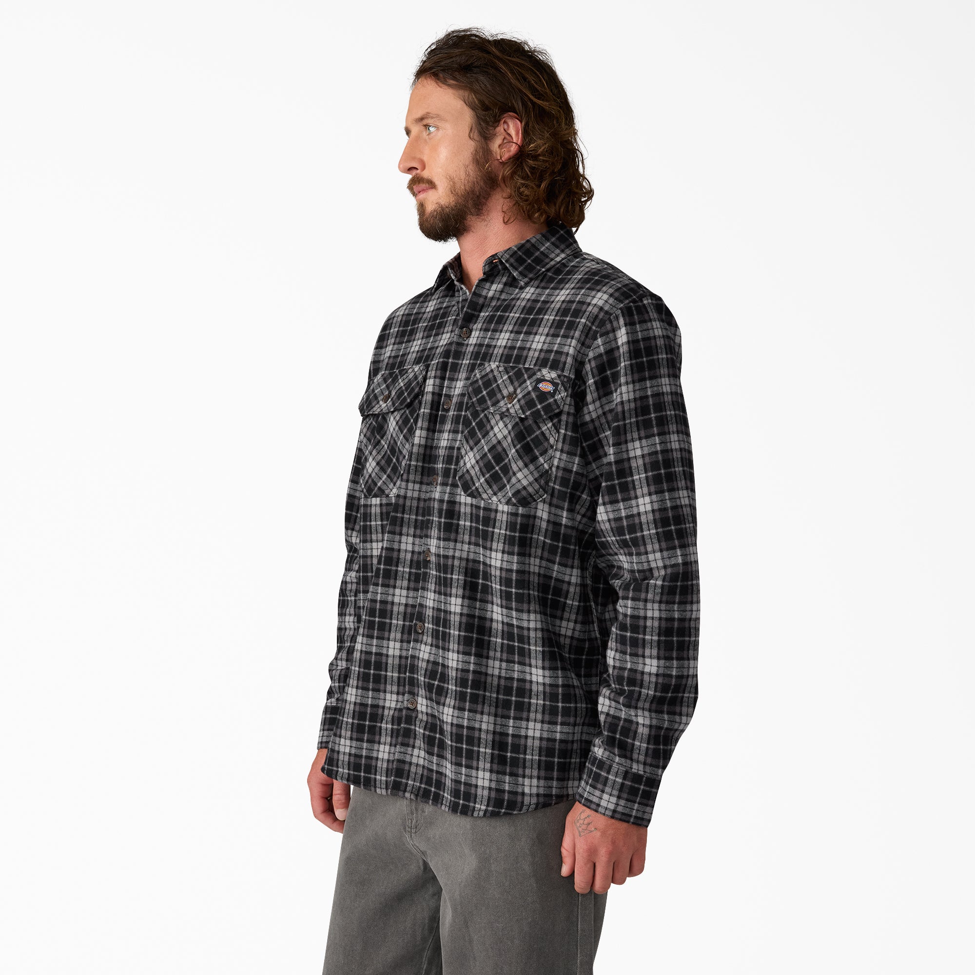 Long Sleeve Flannel Work Shirt | Dickies