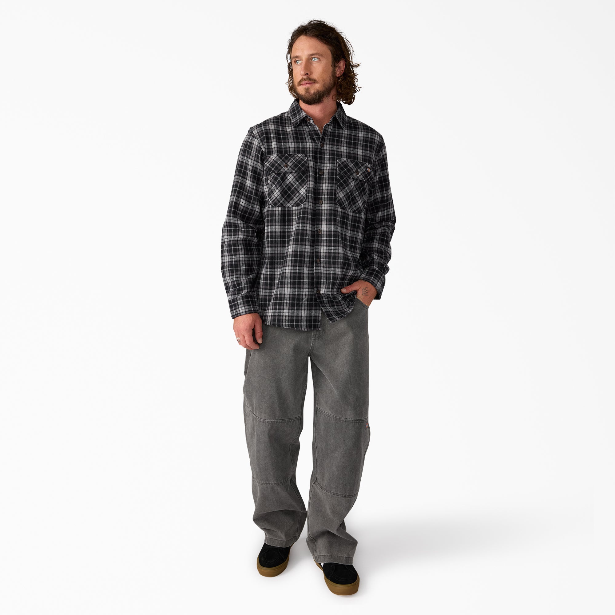 Long Sleeve Flannel Work Shirt | Dickies