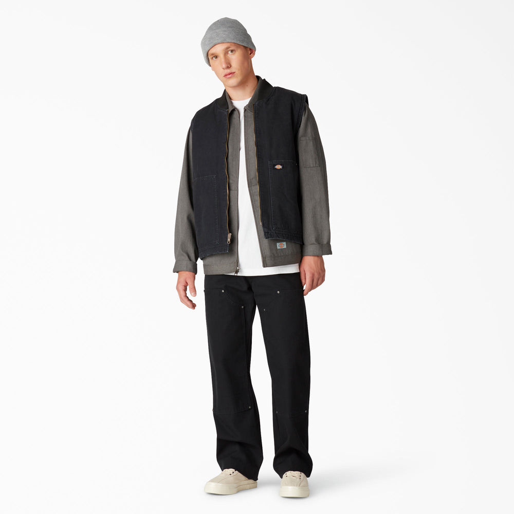Stonewashed Duck High Pile Fleece Lined Vest | Dickies