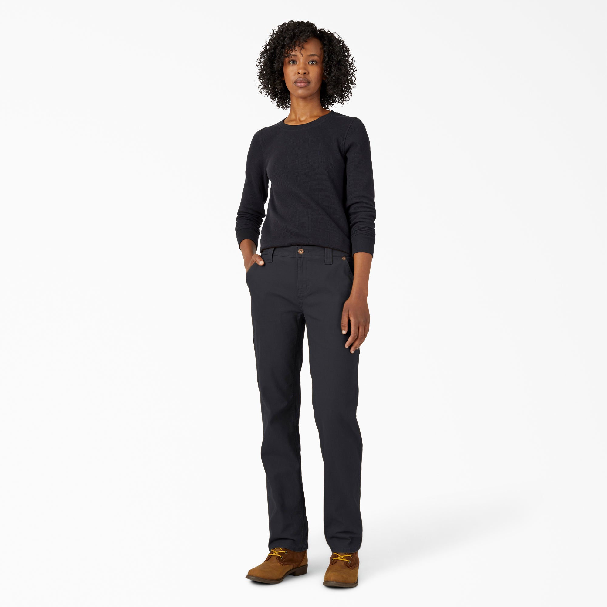 Women's FLEX Relaxed Straight Fit Duck Carpenter Pants | Dickies